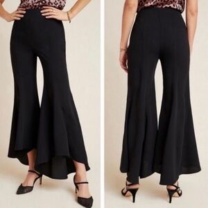 Anthropologie Zinnia Flare Trousers black 4 NWT